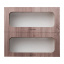 Навесной шкаф-витрина (двухдверный - двери горизонтально) (стекло 4 мм) 1,0 МАКСИ МЕБЕЛЬ (10597) Мукачево