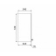 Навесной шкаф-витрина (однодверный) (стекло 4 мм) 0,3 МАКСИ МЕБЕЛЬ (10601) Житомир