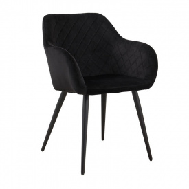 Кресло обеденное Арно 835х520х605 мм черного цвета для посетителей