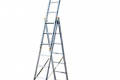 Лестница алюминиевая MASTERTOOL 3-х секционная 3х7 ступеней h 5100 мм (79-1307)