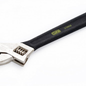 Ключ разводной СИЛА CrV 0-35/300 мм обрезиненный (036854)
