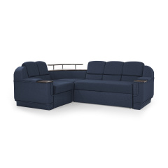 Кутовий диван Меркурій (Синій, 255х185 см) ІМІ Кропивницький