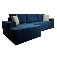 Кутовий диван Манго + підсилення (Синій, 260х170 см) IMI Кропивницкий