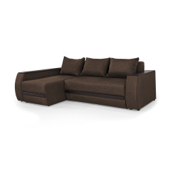 Кутовий диван Осака (коричневий, 250х170 см) IMI Premium Николаев