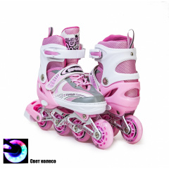 Роликовые коньки Happy 38-42 Pink (518333674-L) Приморск