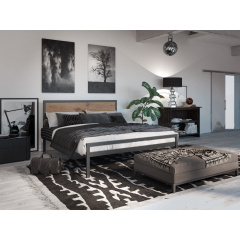 Металлическая кровать Tenero Герар 1400х1900 Черный бархат (100000273) Кропивницький