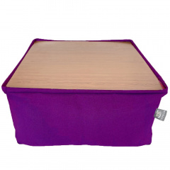 Бескаркасный модульный Пуф-столик Блэк Tia-Sport (sm-0948-3) фиолетовый Тернопіль