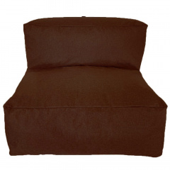 Бескаркасный модульный диван Блэк Прямой Tia-Sport (sm-0945-6) коричневый Талалаевка