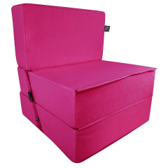 Бескаркасное кресло раскладушка Tia-Sport Поролон 210х80 см (sm-0920-31) малиновый Вінниця