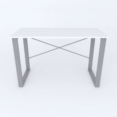 Письменный стол Ferrum-decor Драйв 750x1000x600 Серый металл ДСП Белый 16 мм (DRA008) Ужгород
