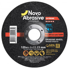 Круг шлифовальный для металла NovoAbrasive Extreme 10 шт/уп 125х6,0х22,23 Житомир