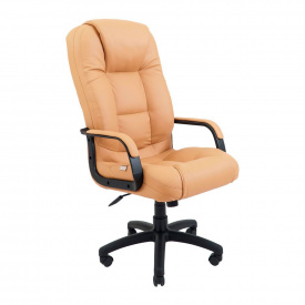 Офисное кресло руководителя Richman Seville VIP Rich M1 Tilt Натуральная Кожа Lux Италия Кремовый