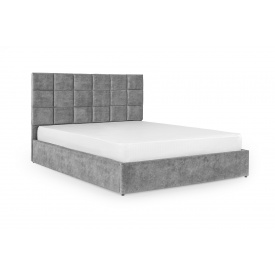 Ліжко Айстра 140х200 (Світло-сірий, велюр, підйомний механізм, ніша) IMI