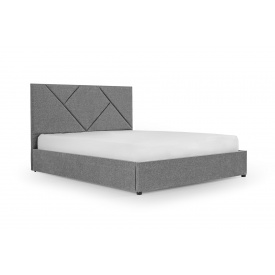 Ліжко Цинія 160х190 (Світло-сірий, рогожка, підйомний механізм, ніша) IMI