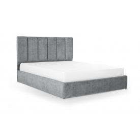 Ліжко Лотос 180х200 (Світло-сірий, велюр, підйомний механізм, ніша) IMI