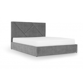 Ліжко Петунія 160х190 (Світло-сірий, велюр, підйомний механізм, ніша) IMI