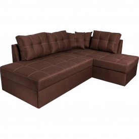 Кутовий диван Франклін (коричневий, 225х165 см) IMI