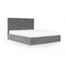 Ліжко Цинія 160х190 (Світло-сірий, велюр, без підйомного механізму) IMI