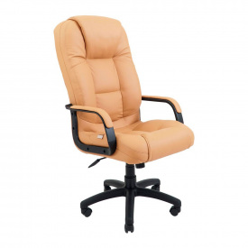 Офисное кресло руководителя Richman Seville VIP Rich M2 AnyFix Натуральная Кожа Lux Италия Кремовый