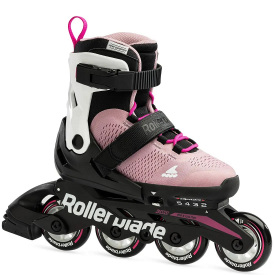 Детские ролики Rollerblade Microblade 2023 36,5-40 Белый-Розовый