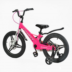 Детский велосипед двухколесный 18" Corso CONNECT Pink and white (138653)