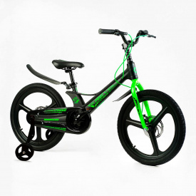 Детский велосипед двухколесный 20" Corso REVOLT Black and green (149942)