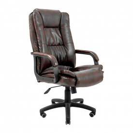 Офисное кресло руководителя Richman California VIP Rich M1 Tilt Натуральная Кожа Lux Италия Коричневый