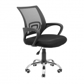 Офисное кресло руководителя Richman Spider Piastra Хром Черно-серый