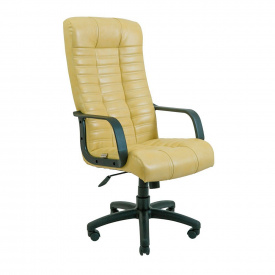 Офисное кресло руководителя Richman Atlant VIP M2 AnyFix Натуральная Кожа Lux Италия Кремовый