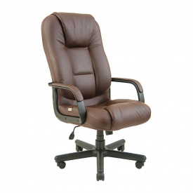 Офисное кресло руководителя Richman Seville VIP Rich M1 Tilt Натуральная Кожа Lux Италия Коричневый