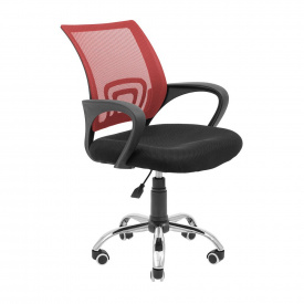 Офисное кресло руководителя Richman Spider Piastra Хром Черно-красный
