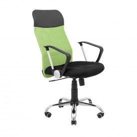 Офисное кресло руководителя Richman Ultra Хром M1 Tilt Черно-зеленый