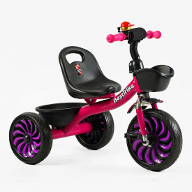Велосипед трехколесный детский Best Trike 26/20 см 2 корзины Pink (146096)