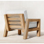Мягкое кресло на деревянном каркасе JecksonLoft Мона белое 0192 Днепр