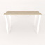 Письменный стол Ferrum-decor Драйв 750x1200x600 Белый металл ДСП Дуб Сонома 16 мм (DRA039) Хмельницький