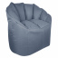 Бескаркасное кресло Tia-Sport Милан Оксфорд 75х85х70 см серый (sm-0658-14) Ровно