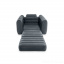 Надувное кресло Intex 66551-2, 224 х 117 х 66 см, с ручным насосом и подушкой , Черное (hub_nfybph) Чернігів