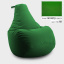 Бескаркасное кресло мешок груша Coolki XXXL 100x140 Зеленый (Оксфорд 600D PU) Тернопіль