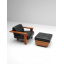 Набор мягкое деревянное кресло и пуф JecksonLoft ГорДон 0191 Луцьк