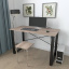 Письменный стол Ferrum-decor Драйв 750x1000x700 Черный металл ДСП Дуб Сонома Трюфель 16 мм (DRA068) Кропивницький
