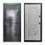 Входная дверь левая ТД 500 2050х960 мм Графит/Мрамор белый Ровно