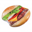 Пляжный надувной матрас Intex 58780 «Гамбургер», серия «Фастфуд», 145х142 см (hub_qul60w) Ивано-Франковск