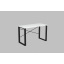 Письменный стол Ferrum-decor Драйв 750x1000x600 Черный металл ДСП Белый 16 мм (DRA001) Ужгород