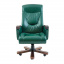 Офисное кресло руководителя Richman Boss VIP Wood M2 AnyFix Натуральная Кожа Lux Италия Зеленый Полтава