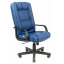 Офисное кресло руководителя Richman Alberto VIP M2 AnyFix Натуральная Кожа Lux Италия Синий Днепрорудное
