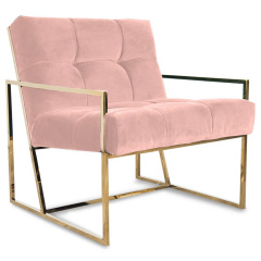 Мягкое кресло на металлическом каркасе JecksonLoft Шик Розовый 039 Виноградів