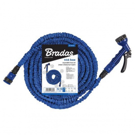 Растягивающийся шланг (комплект) TRICK HOSE 7-22м – синий пакет Bradas