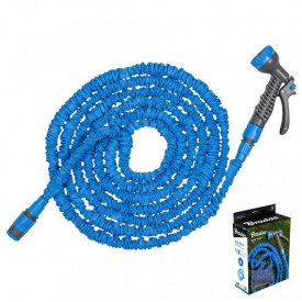 Растягивающийся шланг (комплект) TRICK HOSE 15-45м – голубой Bradas