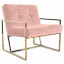 Мягкое кресло на металлическом каркасе JecksonLoft Шик Розовый 039 Херсон