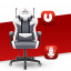 Компьютерное кресло Hell's Chair HC-1004 White-Grey Киев